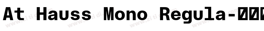 At Hauss Mono Regula字体转换 At Hauss Mono Regula字体转换